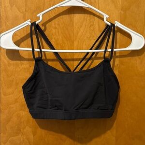 Lululemon Black Strappy Sports Bra 6